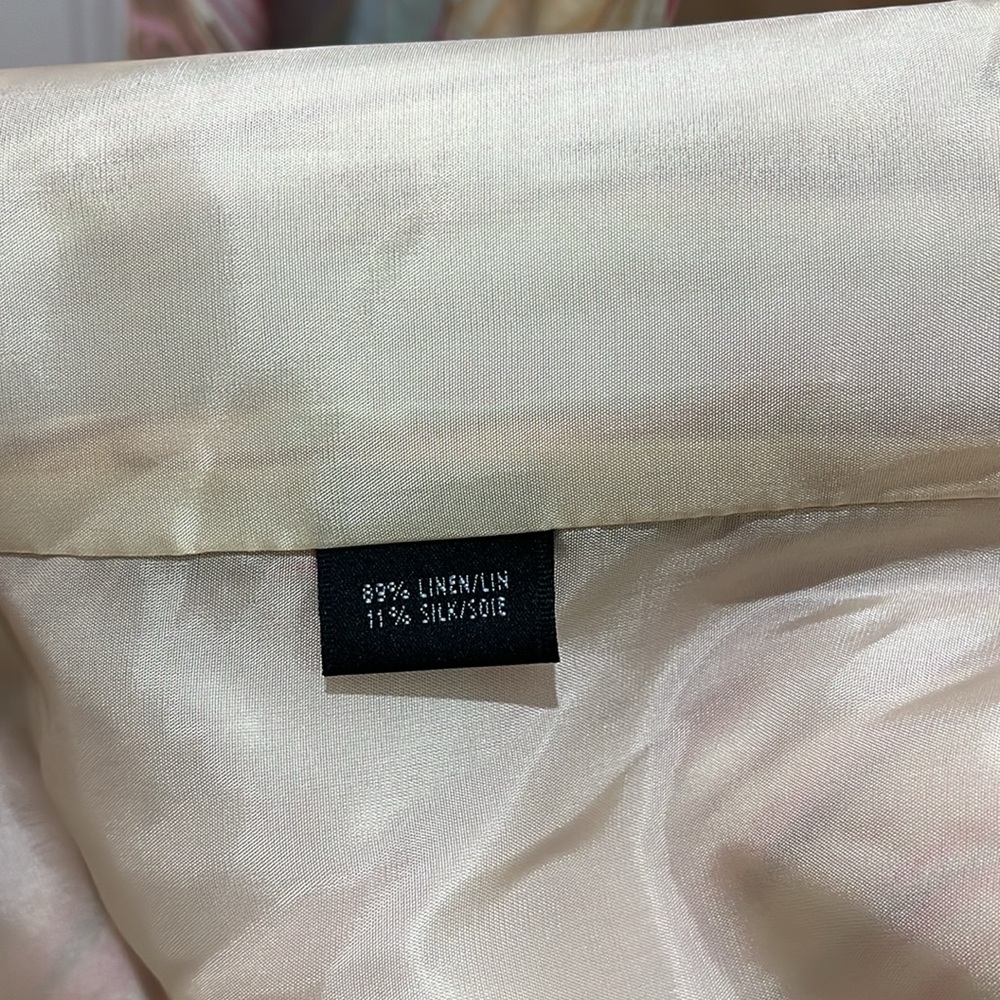 Lafayette 148 New York blazer pink and tan marble design - Picture 7 of 7